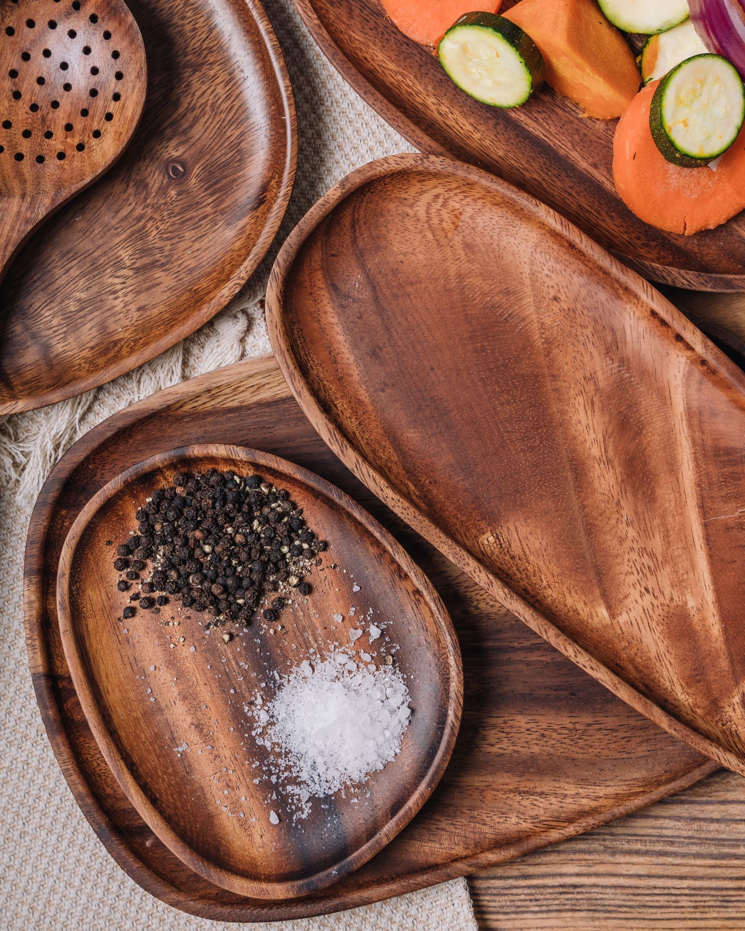 Acacia Wood Serving Trays - Image 9