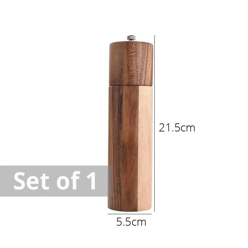Acacia Wood Salt and Pepper Grinders - Image 7